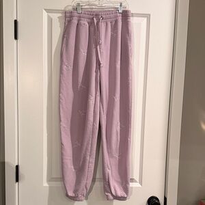 PINK ROSE Bow Joggers